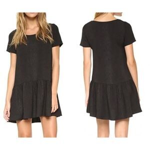 Cooper & Ella Gemma reptile texture print ruffle shift mini dress